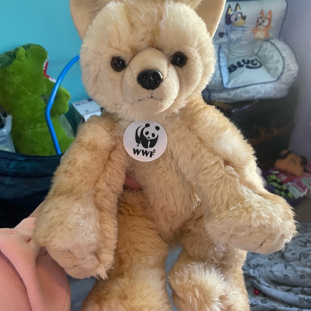 Wwf build a bear fennec fox, miyoni aurora goat and huggable beaver plush bundle